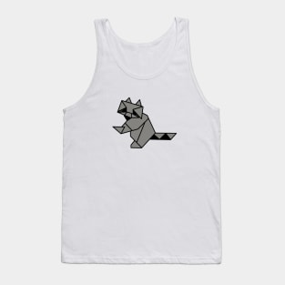 Origami Raccoon Tank Top